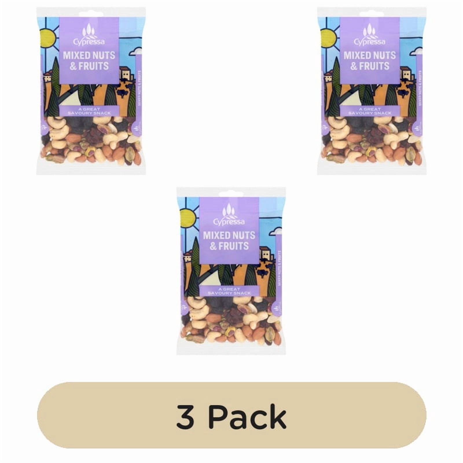 Cypressa Mixed Nuts & Fruits 170g, British Import (Pack of 3)