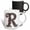 Multicolor, variant on 3drose, Pretty Image of Ruby Jeweled Monogram Letter R, 11oz Two-tone Red Mug