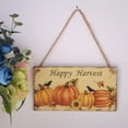 thumbnail image 2 of 2 Piezas Placas de Happy Harvest Autumn Blessings Accesorio Decorativo Perfecto de Fotografía Gloria Placa colgante de Halloween, 2 of 9