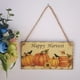 thumbnail image 2 of 2 Piezas Placas De Happy Harvest Autumn Blessings Accesorio Decorativo Perfecto De Fotografía Yuyangstore Placa colgante de Halloween, 2 of 8