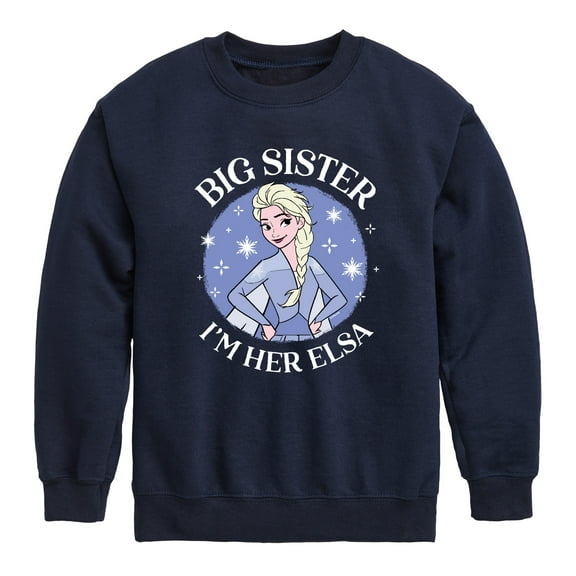 Frozen 2 - Sister Elsa - Toddler And Youth Crewneck Fleece Sweatshirt
