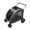 thumbnail image 3 of Foldable Dog Stroller Full Zipper Large Space Strong Bearing Capacity Breathable Pet Stroller for Outdoor Travelling, 3 of 6