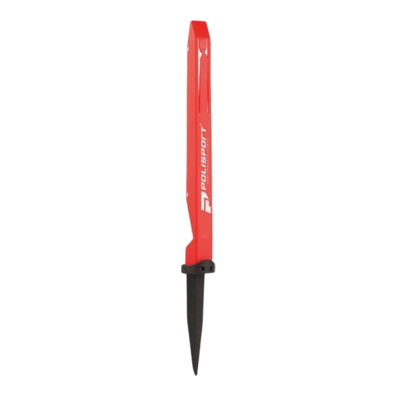 Polisport Track Marker Red - Durable Flexible Plastic Spike for Motocross Off-Road Track Marking, Banner Tape Attachment & Path Delimitation