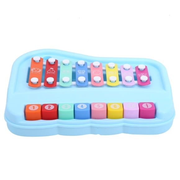 Piano Musical pour Bébé, Jouet Piano Clavier Mignon, pour Enfants d'Âge Préscolaire, Augmente l'Intérêt pour Jouer de la Musique, Maternelle, Bleu, Rose