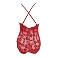 thumbnail image 5 of adviicd Plus Size Lingerie For Women Women Lingerie One Piece Teddy Fishnet Lace Bodysuit Corset Plus Size Vintage Lingerie Set Classy Romper Red S, 5 of 5