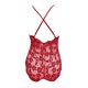 thumbnail image 3 of Gibobby Lencería sexy para mujer Conjunto de lencería sexy de encaje suave para mujer, ropa interior transparente con aros de encaje floral(Rojo, XG), 3 of 5