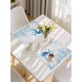 thumbnail image 5 of Blue Octopus Coastal Placemats Set of 6, Coral Summer Beach Nautical Ocean Blue Placemats for Dining Table, Place Mats for Kitchen Tabletop, Waterproof Wipeable Dining Table Mats Set, 5 of 9