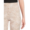thumbnail image 4 of Time and Tru Women's Mid Rise 25" Inseam with Side Zip Closure Kick Flare Crop Pants, 4 of 5
