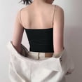 thumbnail image 3 of BUIGTTKLOP Built in Bra Camisole Tops for Women Sqaure Neck Tank Tops Spaghetti Strap Undershirts Vest Soft Loungewear, 3 of 5