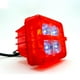 thumbnail image 2 of Faro Para Moto Rasen Auxiliar Cuadrado 4 Led Blanco Contorno Rgb            rojo, 2 of 5