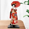 thumbnail image 6 of deevoka 12" Japanese Geisha Collectible Figurine Lady Statuette for Home Table Shelf Red, 6 of 9