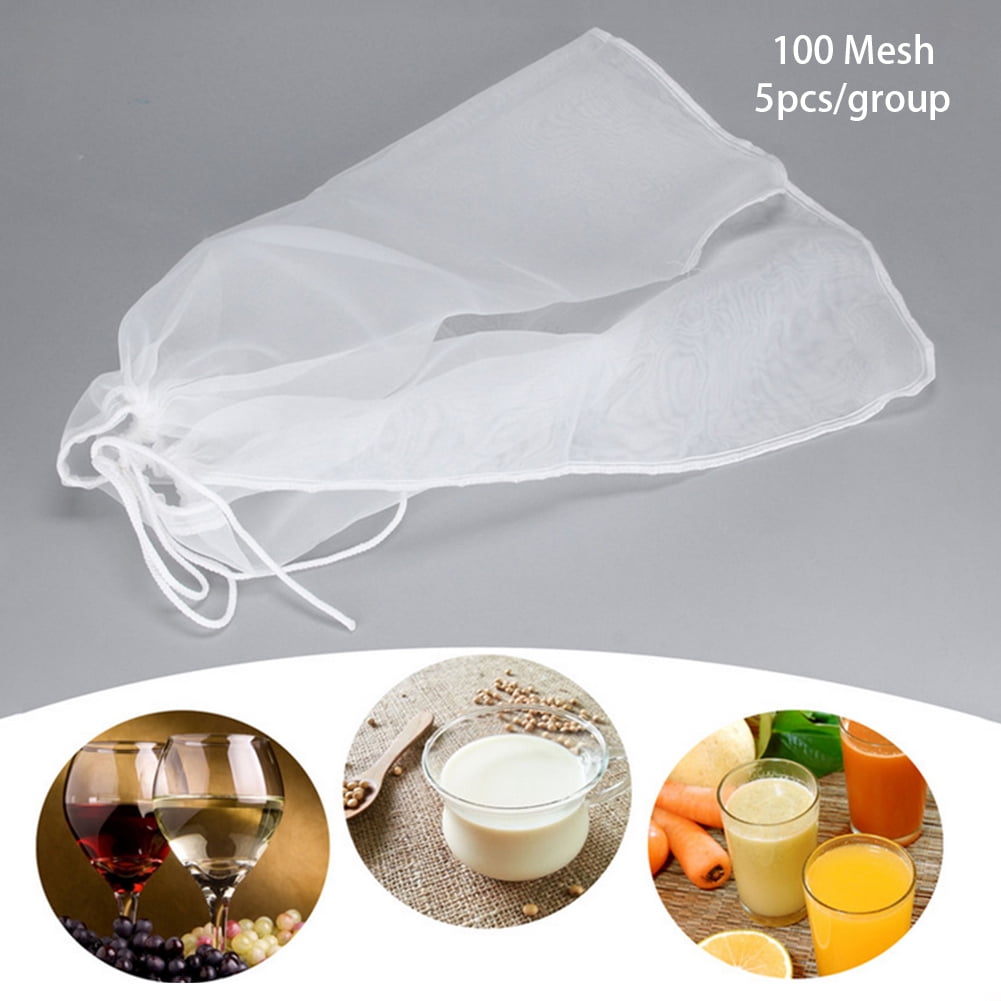 Home Brew Mesh Pouch W/ String Food Grade Distilling Homebrew Bucket Filter Bag Home Brew Mesh Pouch W/ String Food Grade Distilling Homebrew Bucket Filter Bag