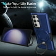 thumbnail image 6 of Cowithday for Samsung Galaxy S23 Plus 5G Case with Magnetic Ring Stand, [Ring Holder] [Military Drop Protection] [Non-Slip Grip] Shockproof Soft Edge Phone Case Cover for Samsung S23 Plus, Royalblue, 6 of 9