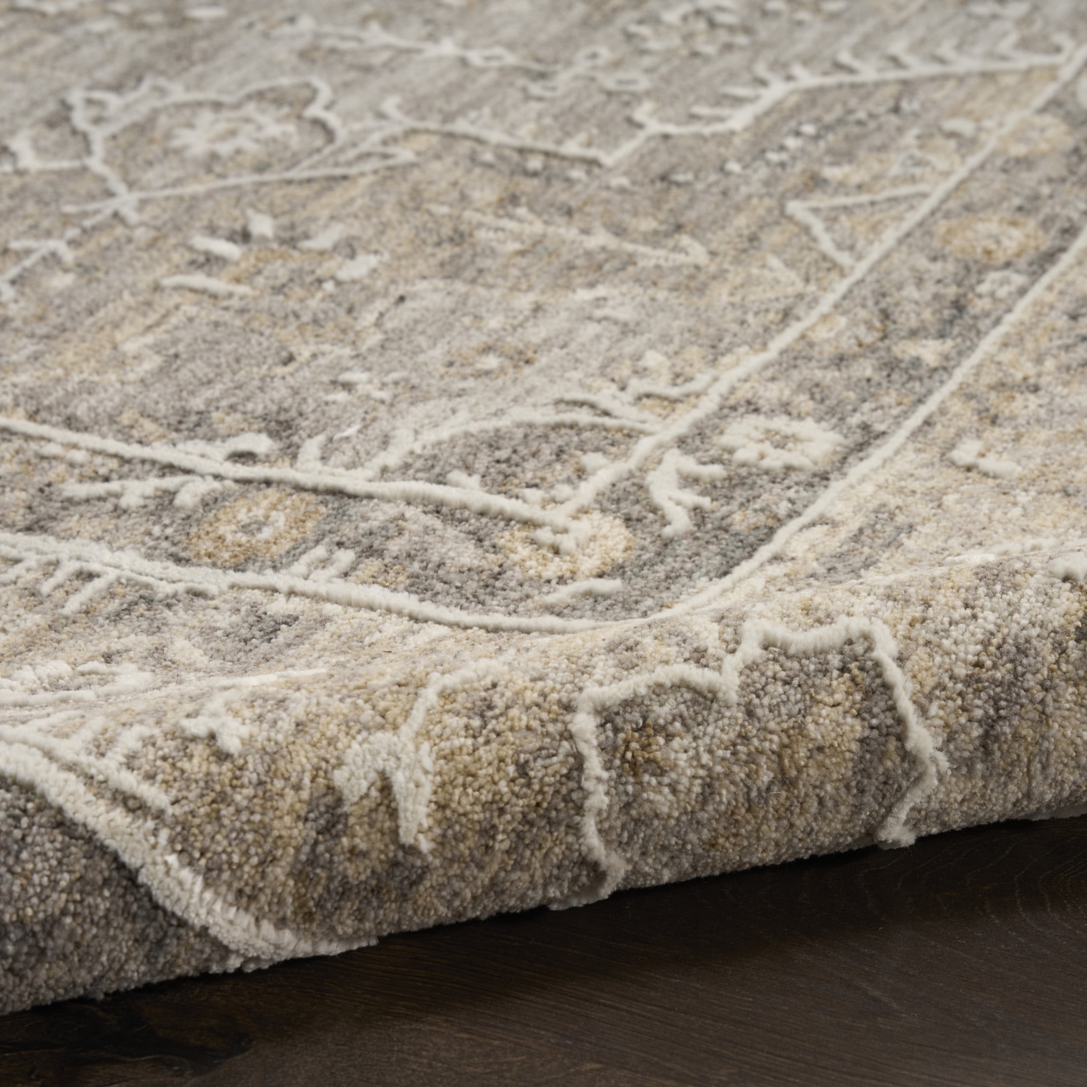Nourison Harbor 5'3" x 7'6" Grey Vintage Indoor Rug
