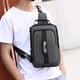 thumbnail image 5 of Mochila bandolera para hombre y mujer, con orificio para auriculares, ideal para senderismo, acampada y viajes al aire libre. Elegante sistema de transporte con USB., 5 of 6