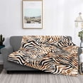 thumbnail image 2 of Fotbe Watercolor Zebra Manta de Franela con Estampado, Manta Ultrasuave para Cama, Sofá, Auto, Hipoalergénica y Antibolitas-80"x60", 2 of 6