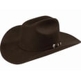 thumbnail image 1 of Sombrero vaquero Stetson 4X de fieltro de lana de corral para hombre, color chocolate, 1 of 1