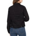 thumbnail image 2 of JuicyTrendz Women’s Classic Denim Jacket Black XXL – Button-Down, Long Sleeve, Stylish Outerwear Stretch Jean Jacket, 2 of 6