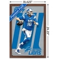 thumbnail image 3 of NFL Detroit Lions - Jarod Goff 21 Wall Poster, 14.725" x 22.375", Framed, 3 of 3