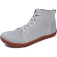 thumbnail image 3 of Men's High Top Minimalist Barefoot Shoes Wide Toe Box Zero Drop Sole Cushioned Ankle Support, 3 of 8