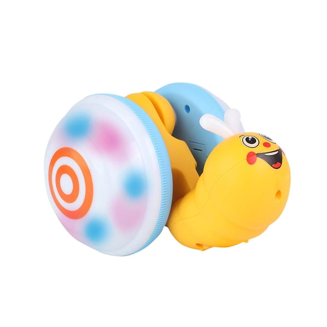 Juguete con forma de cuerda con forma de caracol para bebés y niños pequeños, aprendizaje con luz