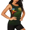 thumbnail image 2 of Sigee Hybrid Parrot in the Forest for Women's Workout Tank Top,Running Tank Tops,Sleeveless Gym Clothes, 2 of 8