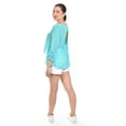 thumbnail image 3 of Blusa con abertura en espalda Roman Fashion /Juvenil, 8036 (Menta) turquesa M, 3 of 4