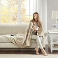 thumbnail image 3 of Beautyrest Heated Microlight to Berber Oversized Solid Throw, 3 of 9