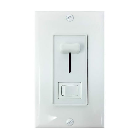 Light Dimmer Switch for LED Lights, Incandescent, Halogen, or CFL Lamps - Knob Dimming Light Switch Includes Wall Plate