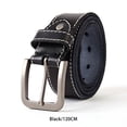 thumbnail image 4 of Guardurnaity Cinturones de hombre Aleación Hebilla Cuero Cintura ajustable Banda Jeans Pantalones Cintura formal Correa para Festival Boda Negocios Ropa, zapatos y accesorios Miscelánea Negro/120cm, 4 of 6