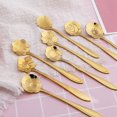 thumbnail image 1 of Juego de 8 cucharas de café de acero inoxidable para Navidad, cuchara mezcladora para Helado, postre, flor, cereza Fivean unisex, 1 of 2