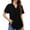 Z4-Black, variant on Short Sleeve Blouses for Women! Yigetop Women's Shirt Short Sleeve Elastic Slim Breathable Comfortable Shirt Tshirts Shirts for Women Red 4XL
