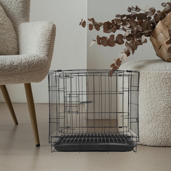 LITINKIMI Multipurpose Black Folding Pet Cage Sturdy Iron Wire for Home