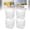 4PCS, variant on Crystal Clear Tall Freezer Storage Bins, Clear bottom freezer organizer bins, Stackable Kitchen Cabinet Organizer for Frozen Food, Meat & Veggies (2PCS)