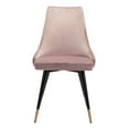 thumbnail image 5 of Modern Contemporary Dining Chair, Set of 2, Pink, Velvet Fabric Stainless Steel, 5 of 6