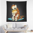 thumbnail image 3 of Calvin And Hobbes Tapestry Wall Hanging Blanket Soft Tablecloth Wall Hanging Tapestries Home Decor Posters for Home Dormitory, 3 of 8
