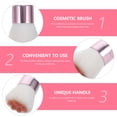 thumbnail image 3 of FONDOTIN 2Pcs Cosmetics Brush Set Pink Handle for Easy Comfortable Hold, 3 of 6