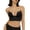 Black, variant on Women's Low Back Underwire Bra U Shape Backless Design Convertible Straps Comfortable Supportive Solid Color T-Shirt Bra