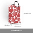 thumbnail image 3 of Kll Hearts Laundry Hamper,Large Canvas Fabric Lightweight Storage Basket Toy Organizer Dirty Clothes Collapsible Waterproof For College Dorms,Children Bedroom,Bathroom, 3 of 6