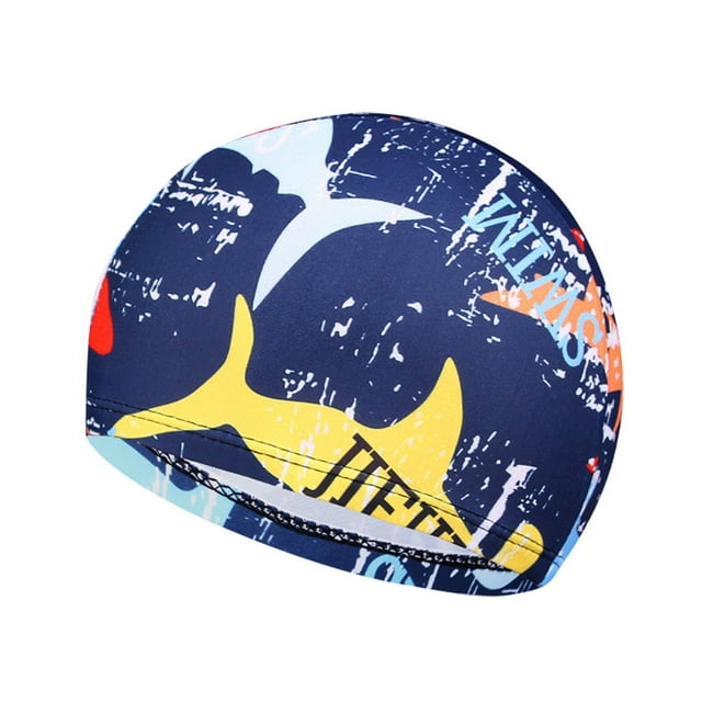 Swimming, Adult Moulded Swim Cap Silicone Swimming Pool Hat Plain Protection Ear Swim Cap, Outdoor & Sport