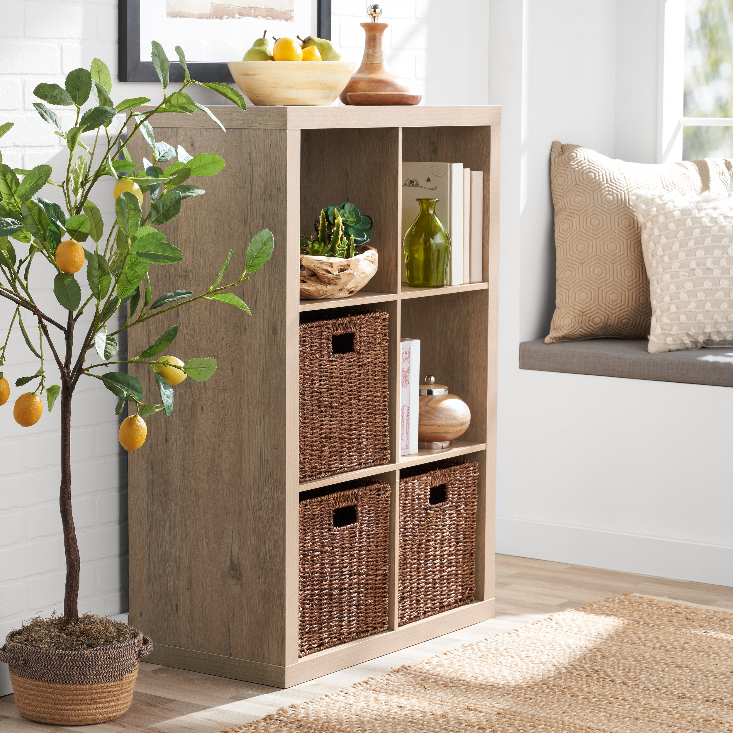 Better Homes & Gardens 6-Cube Storage Organizer, Natural - image 3 of 7