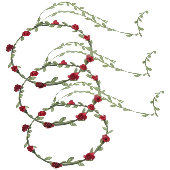 FRCOLOR 3pcs Leaf Hair Wreath Floral Crowns Bridal Flower Garland Flower Headbands for Wedding