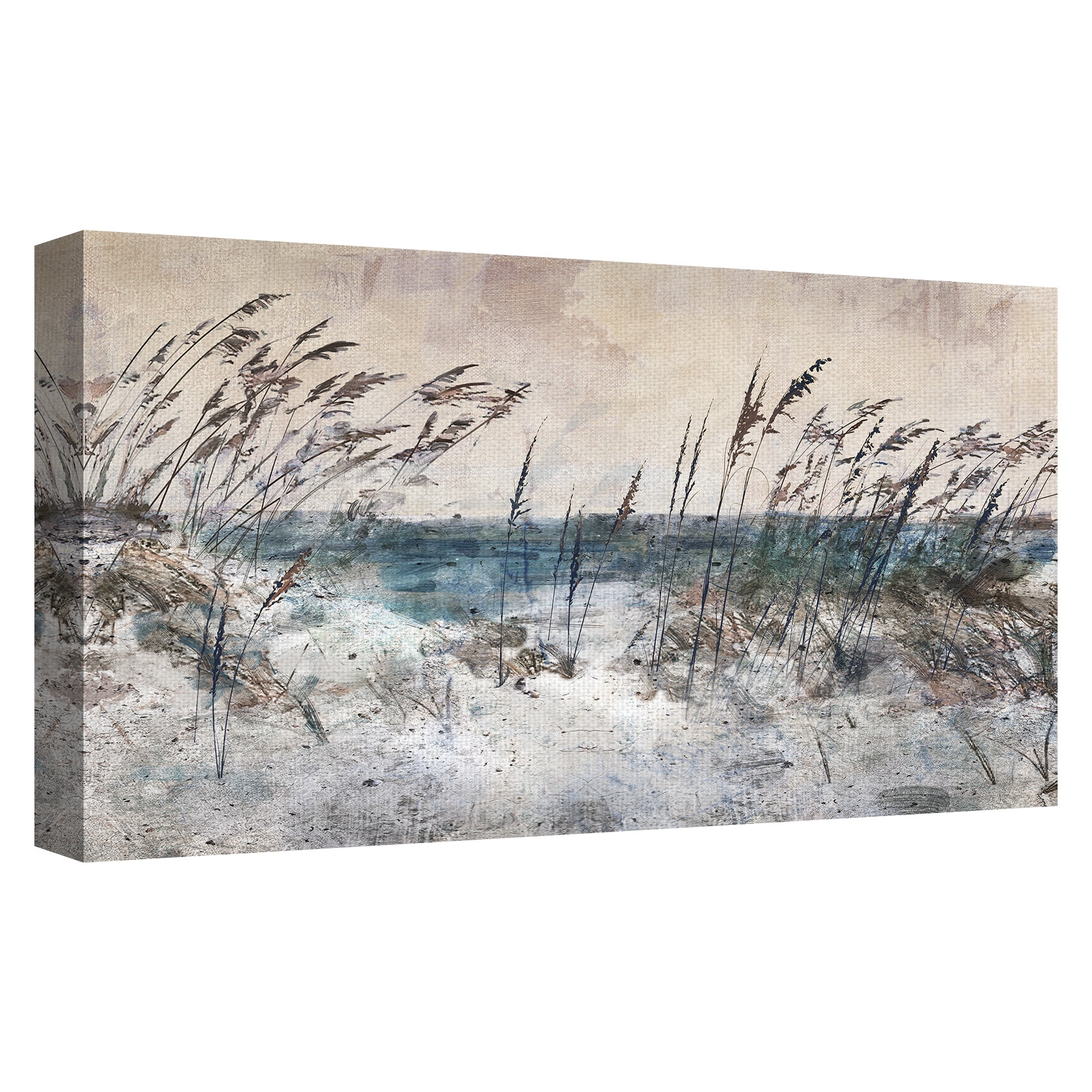 Masterpiece Art Gallery Morning Seas Grass Light By Studio Arts Canvas Art Print 17" x 34"
