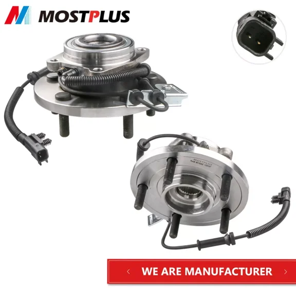 MOSTPLUS Set of 2 Front Wheel Hub Bearing Assembly for Grand Caravan Town & Country Routan
