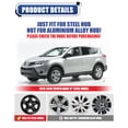 thumbnail image 2 of 4Pcs 17 inch Steel Hubcaps for Toyota Rav4 2013 2014 2015 2016 2017 2018,Snap-on Installation with Retention Rings,Black Lacquer, 2 of 7