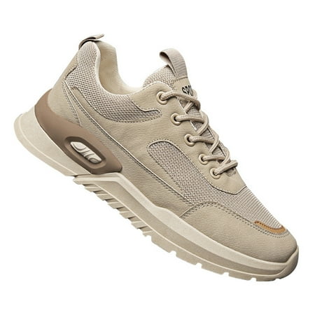 XDDST Shoes for Men Low Top Breathable Running Pu Casual Sport Shoes