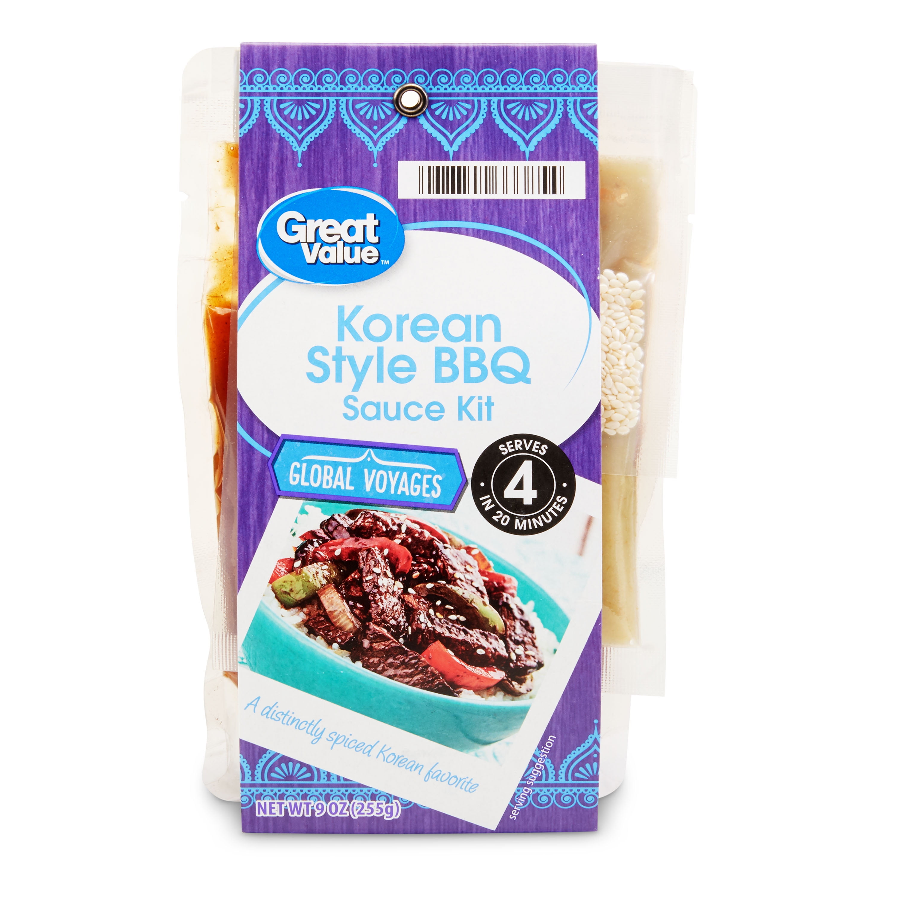 Great Value Korean Style BBQ Sauce Kit, 9 oz