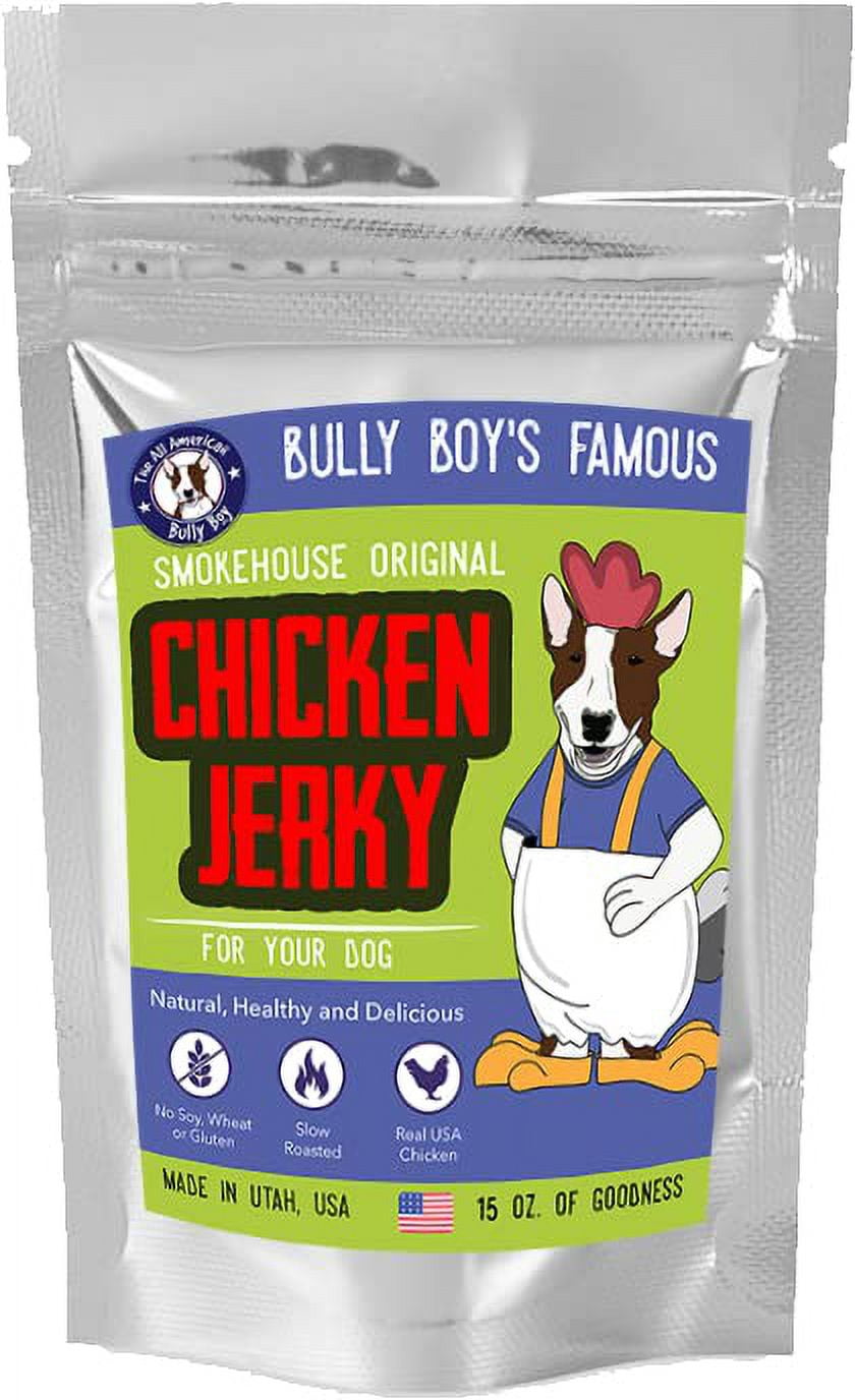 Bully Boy Pets USA Made Smoked Gourmet Dog Jerky Treat 12oz Chicken Sticks