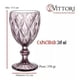 thumbnail image 3 of Juego de 6 Copas de Cristal Labrado Vintage, Copas de Vino Color Púrpura, 245 ml, 3 of 5