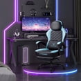 thumbnail image 2 of Bossin Gaming Chairs with Footrest, Massage Leather Game Chair for Adults, Big and Tall Gamer Chair with Headrest and Lumbar Support, 2 of 7